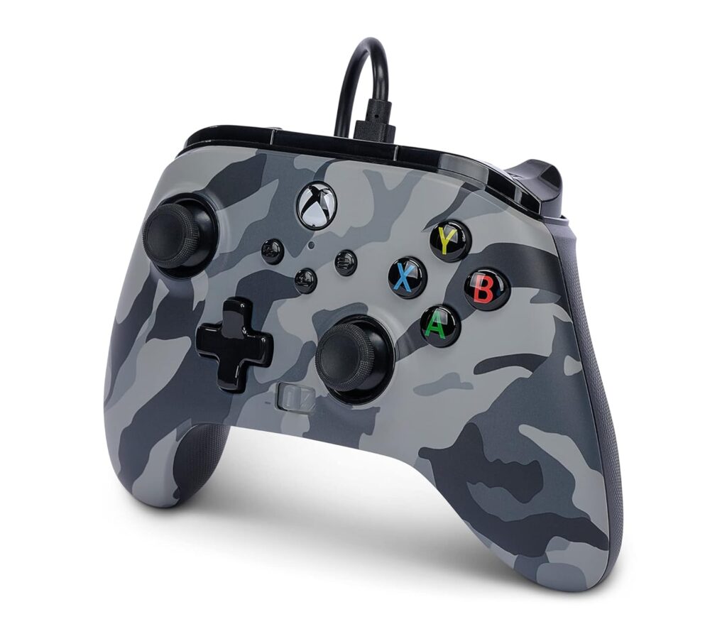 PowerA Enhanced Wired Controller for Xbox Series X|S - Blue Camo, Officially Licensed for Xbox